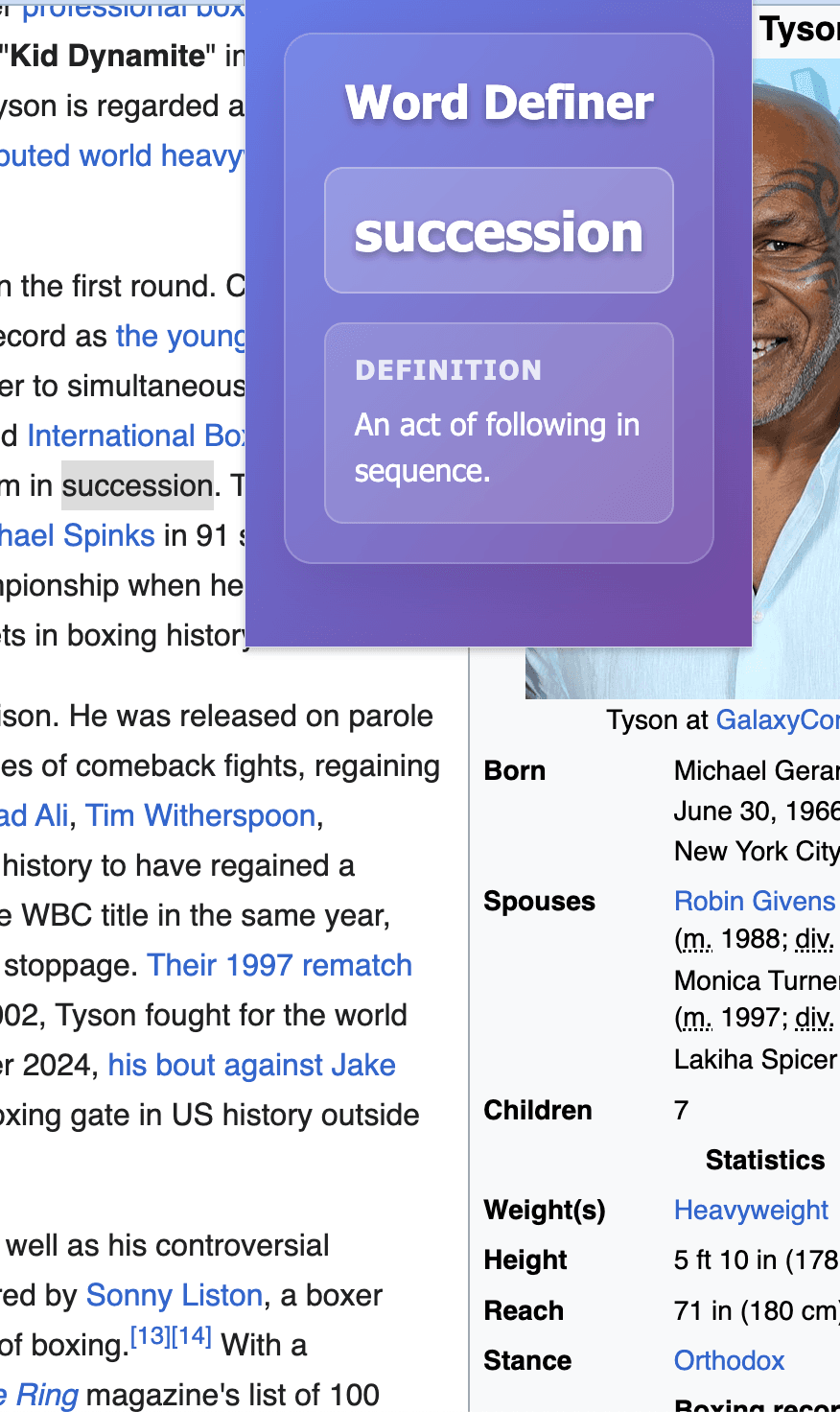 Word-Definer Chrome Extension - Image 1